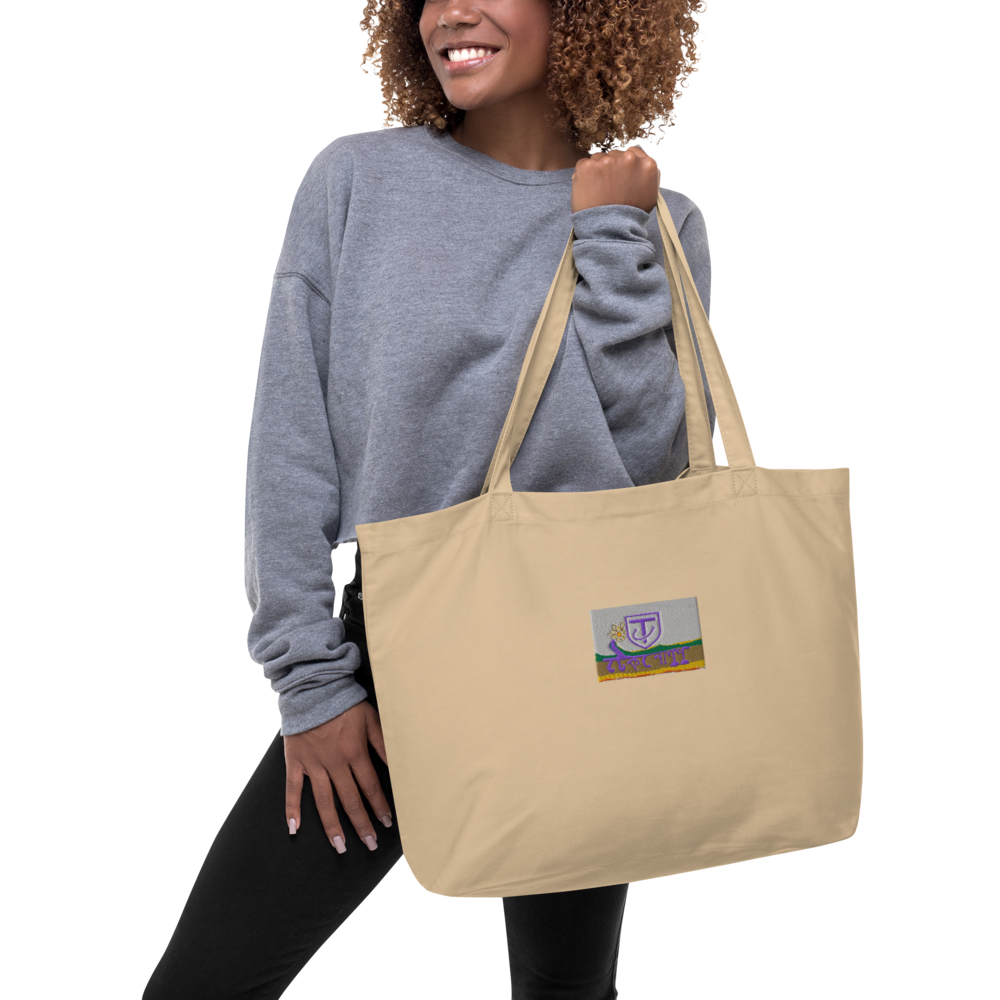 Large organic tote bag